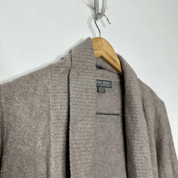 BAREFOOT DREAMS CozyChic Lite Circle Cardi Deep Taupe 423 womens medium M - Picture 3 of 6